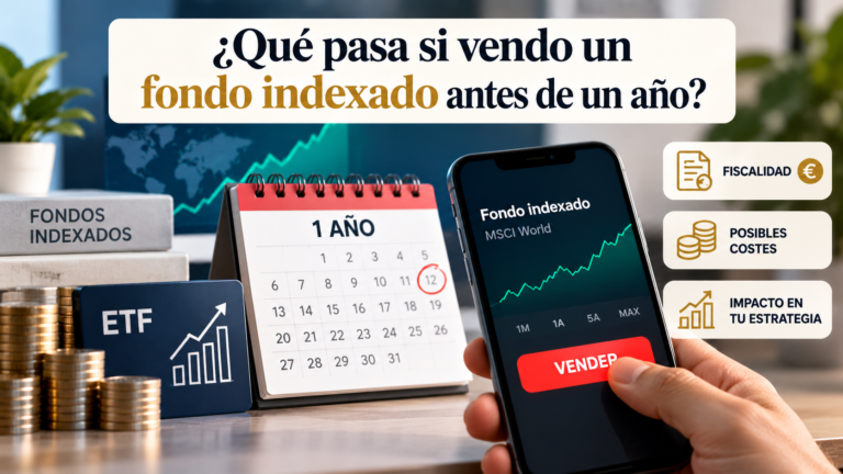 Vendo un fondo indexado antes de un año