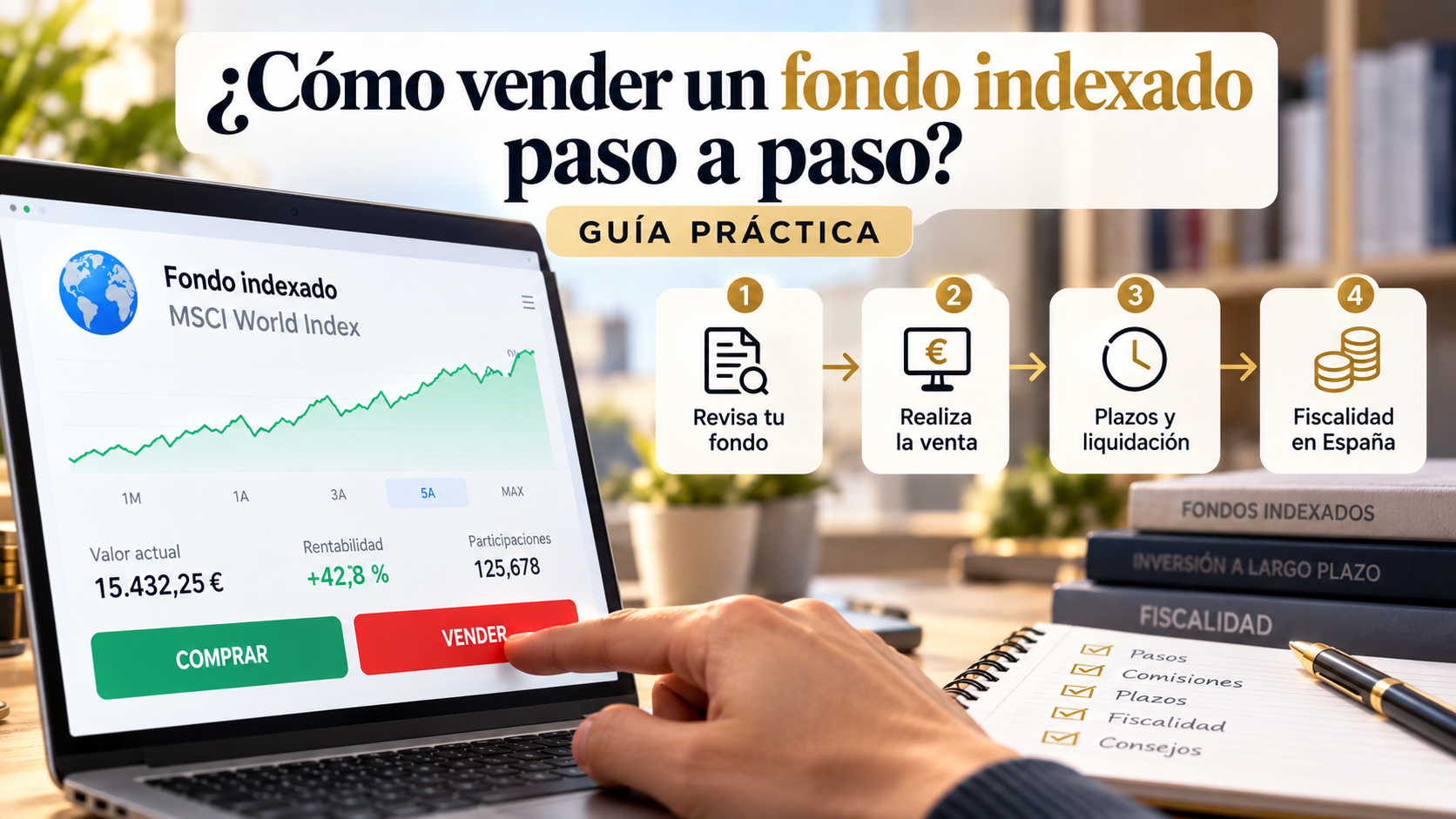Cómo vender un fondo indexado paso a paso