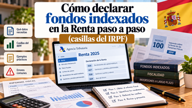 Cómo declarar fondos indexados en la renta paso a paso