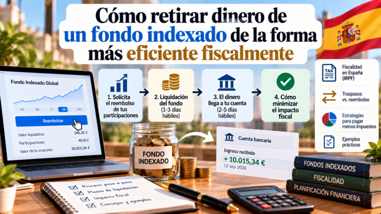 Cómo retirar dinero de un fondo indexado de la forma más eficiente fiscalmente