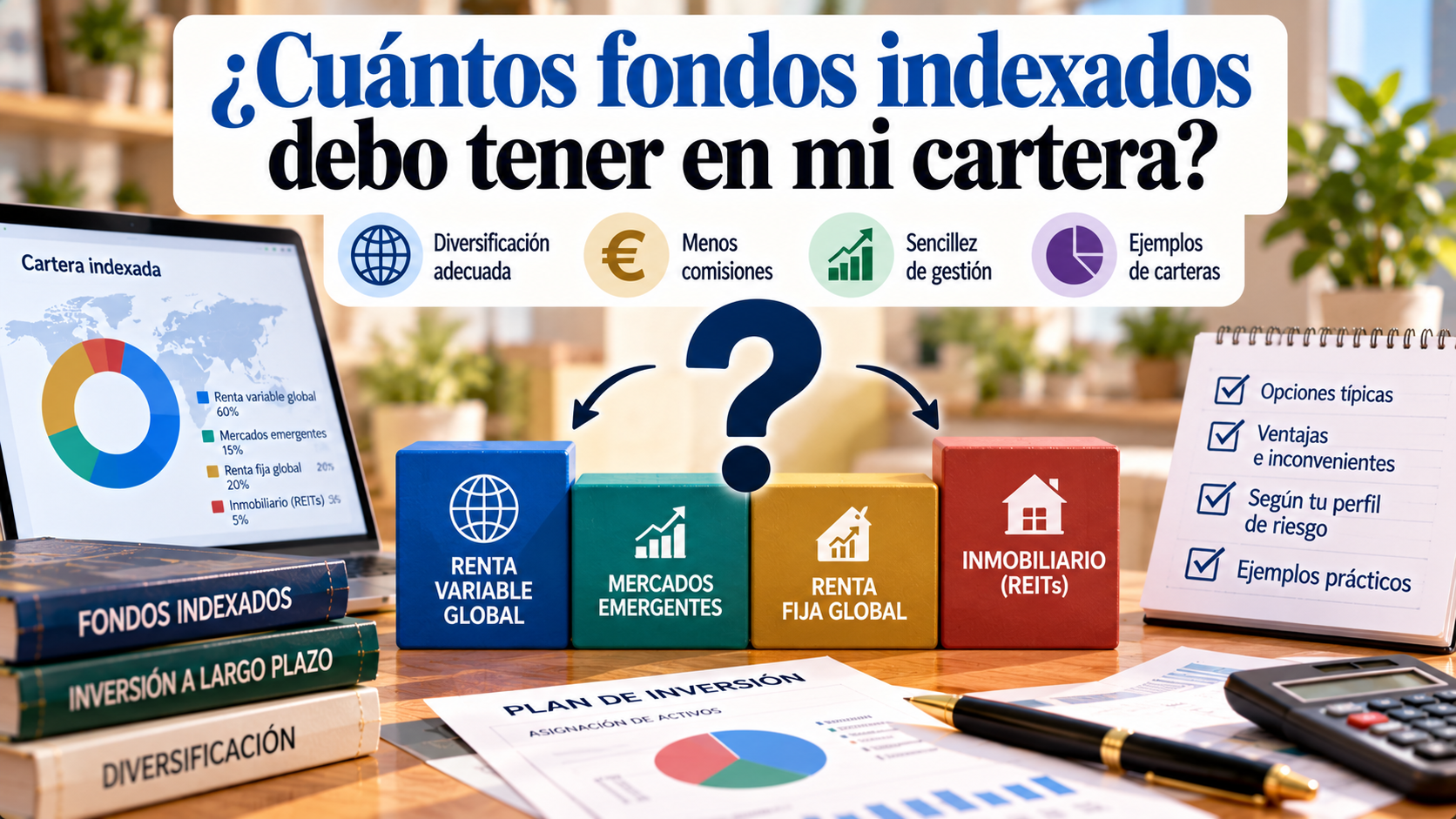 ¿Cuántos fondos indexados debo tener en mi cartera?