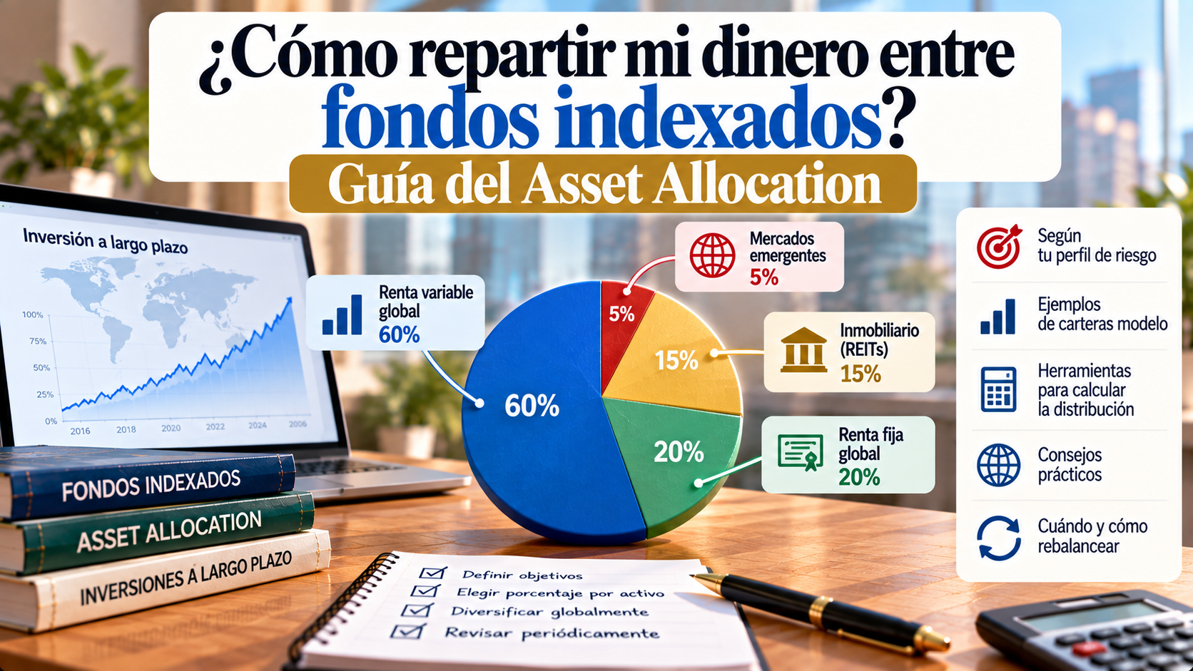 ¿Cómo repartir mi dinero entre fondos indexados? Asset Allocation