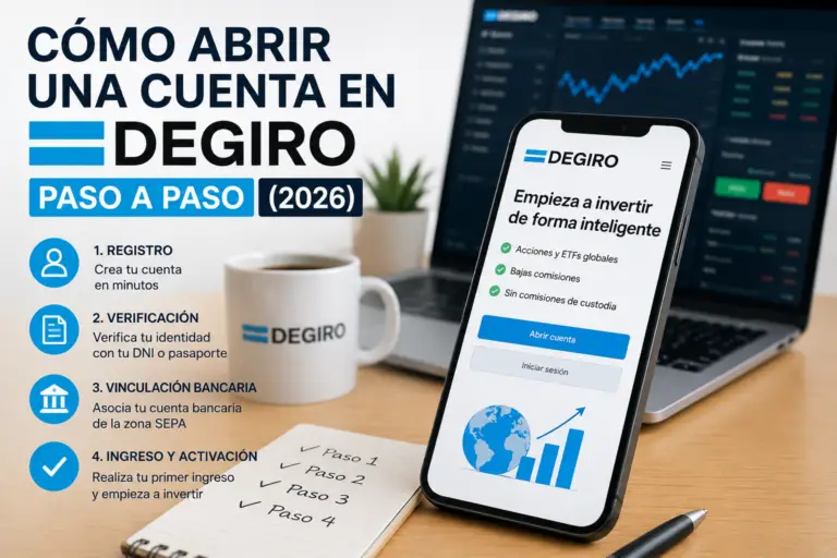 Cómo abrir una cuenta en DEGIRO paso a paso en 2026