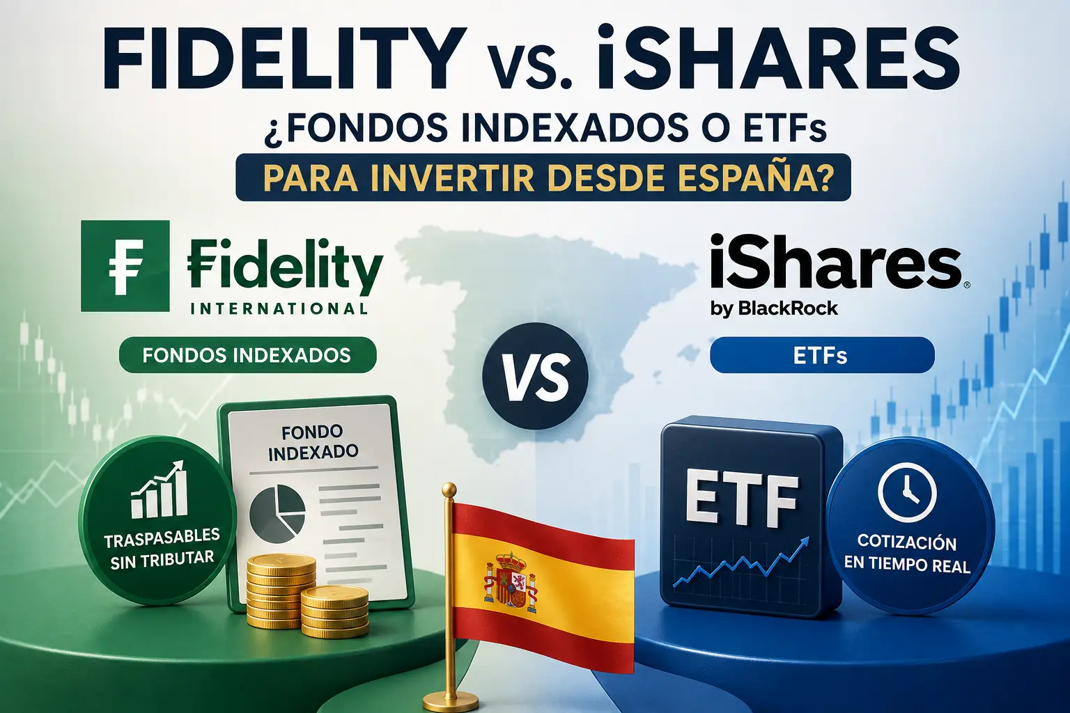 Comparativa Fidelity vs iShares: fondos indexados frente a ETFs para invertir desde España