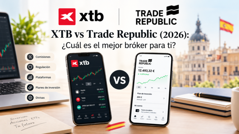 Comparativa de plataformas y comisiones entre XTB vs Trade Republic para inversores en España