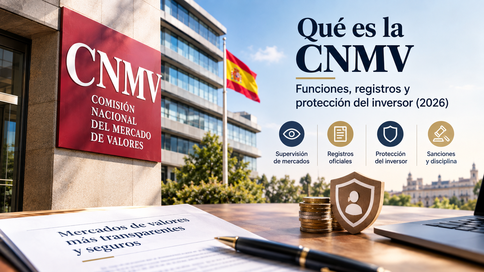 CNMV Comisión Nacional del Mercado de Valores y protección del inversor en España