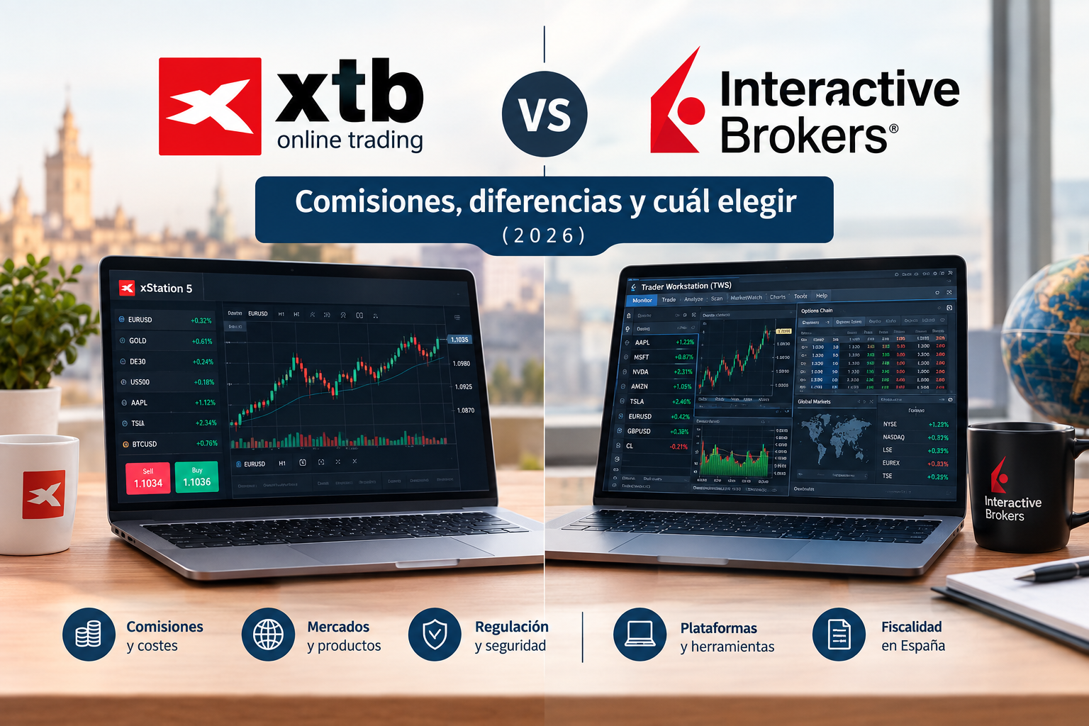 Comparativa entre XTB vs Interactive Brokers 2026