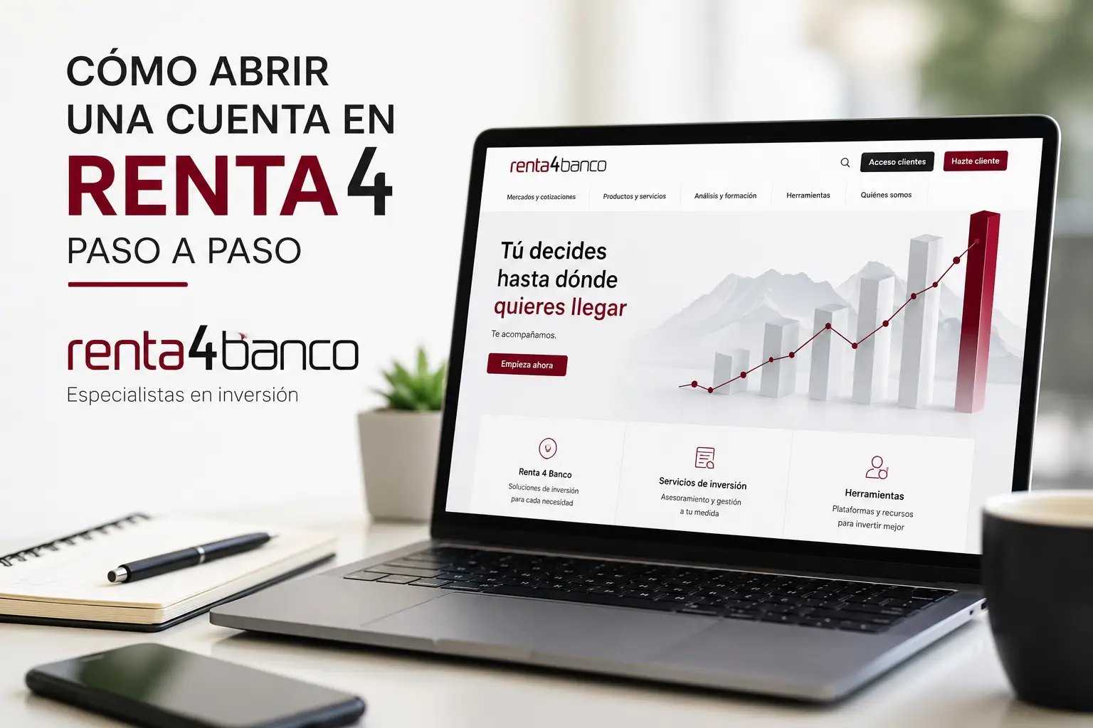 destacada: Aplicación móvil y gráficos de inversión de Renta 4
