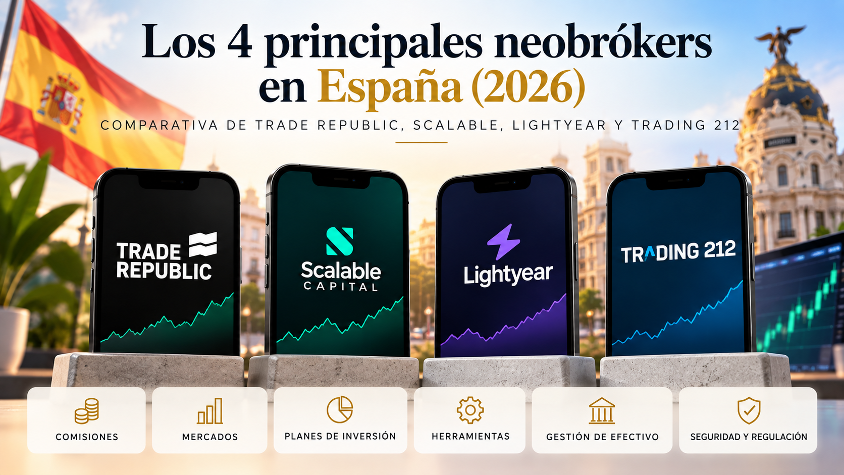 Comparativa de los 4 principales neobrokers en España