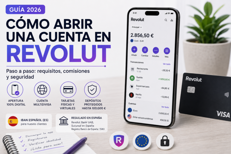 Cómo abrir una cuenta en Revolut paso a paso desde el ordenador o dispositivo móvil
