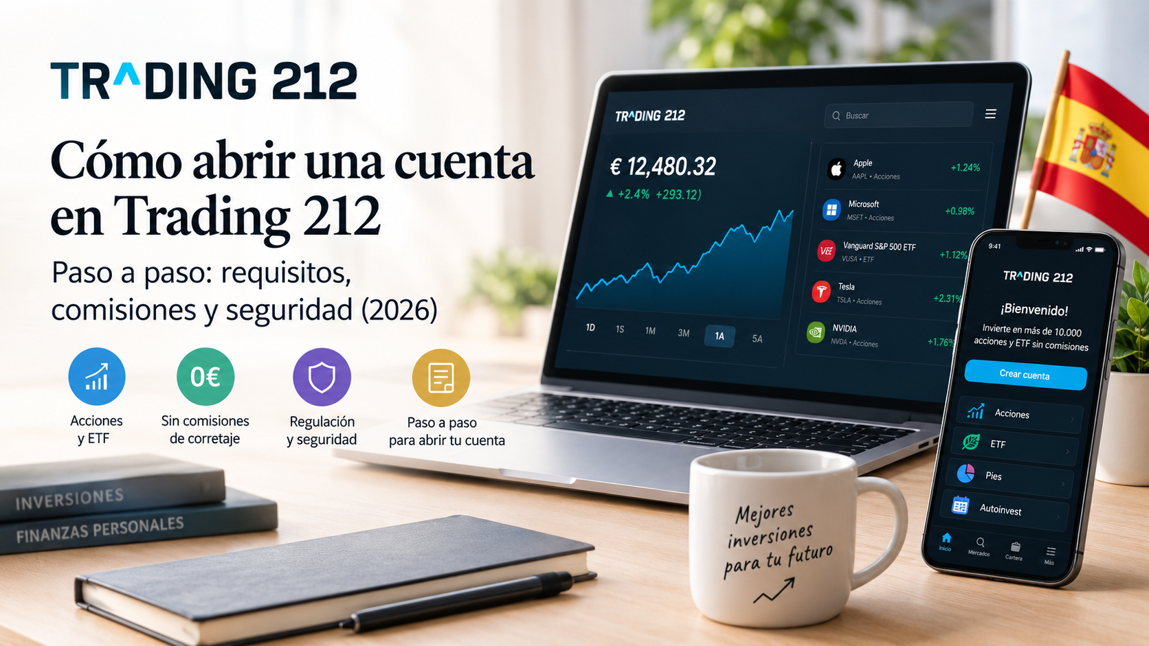 Cómo abrir una cuenta en el bróker Trading 212 paso a paso desde el ordenador o dispositivo móvil