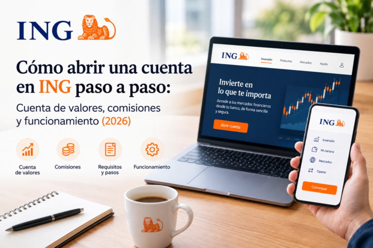 Cómo abrir una cuenta de valores en ING paso a paso desde la aplicación o web oficial