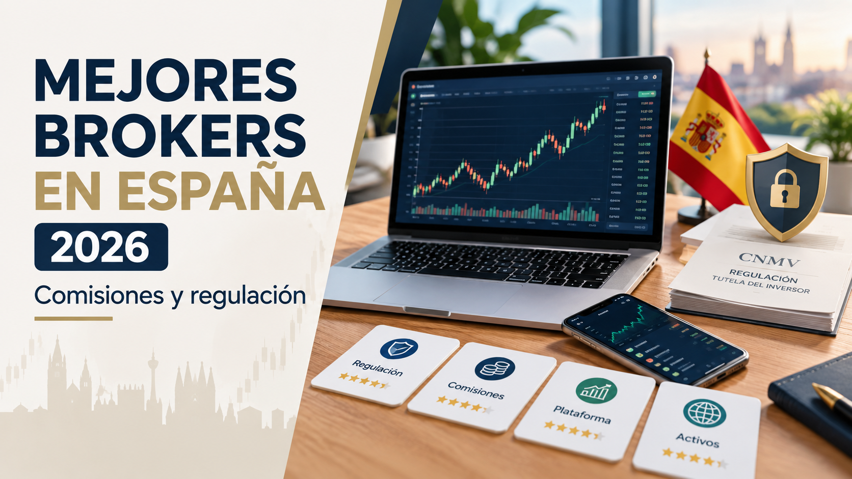 Comparativa de los mejores brókers online para invertir en bolsa desde España