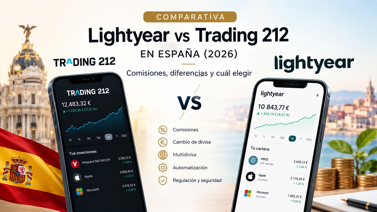 Comparativa entre Lightyear vs Trading 212 para inversores en España en 2026