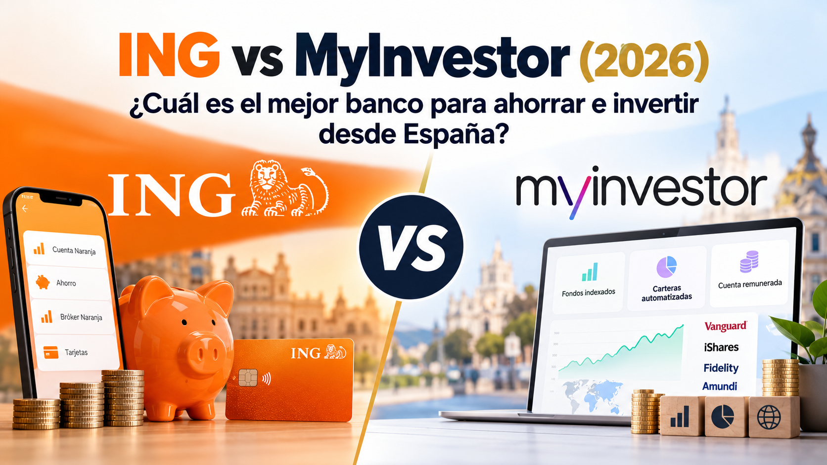 Comparativa entre la banca digital ING vs MyInvestor en España