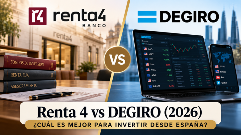 Comparativa entre banco español y bróker digital: Renta 4 vs DEGIRO
